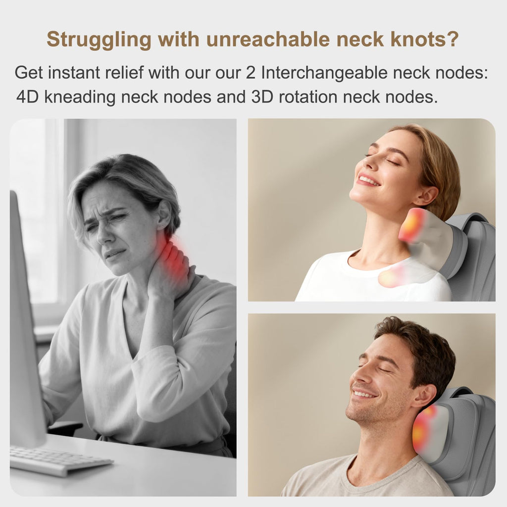 Shiatsu Neck and Back Massage Cushion with Heat F134703