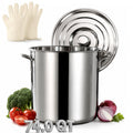 Heavy Duty Stainless Steel Stock Pot with Lid B729058