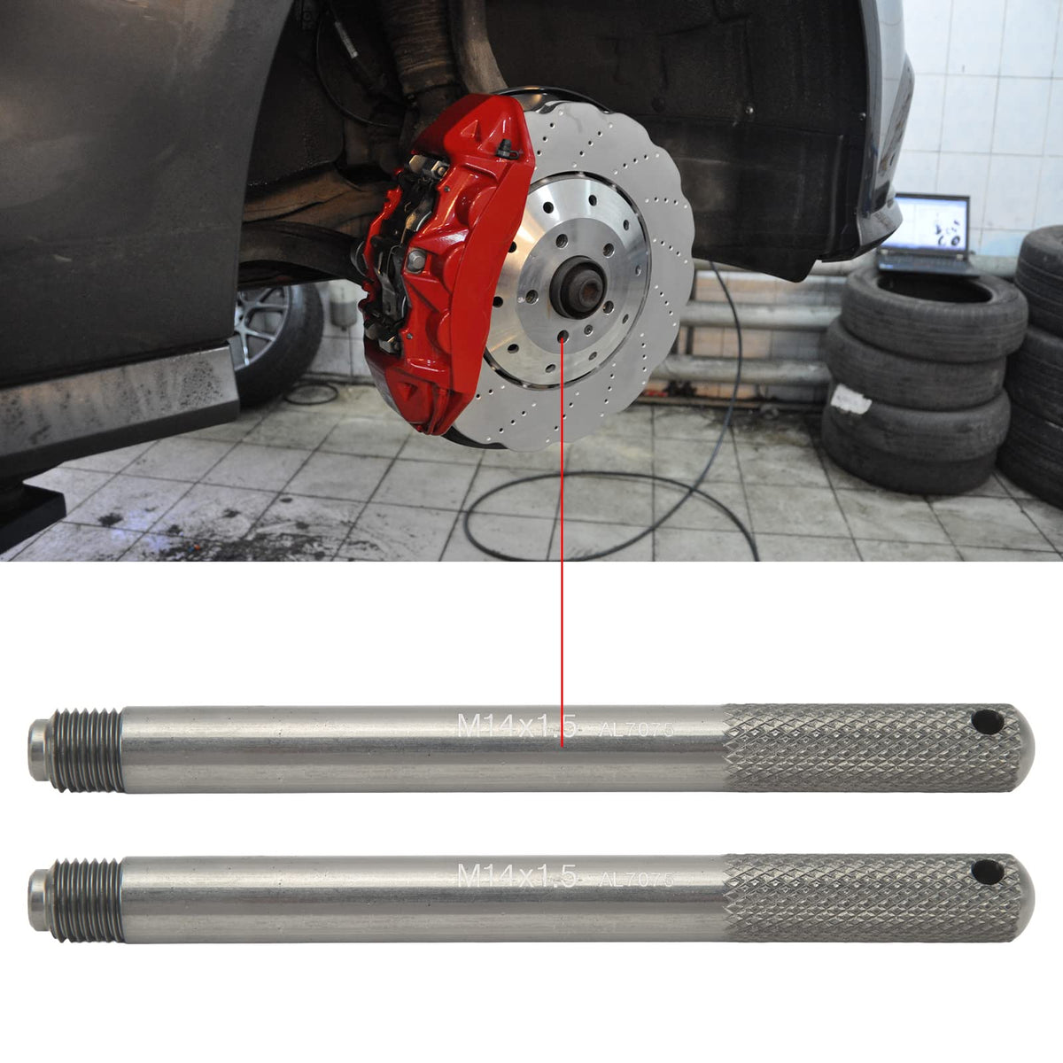 M14 x P1.5 Wheel Stud Alignment Guide Tool Q45712