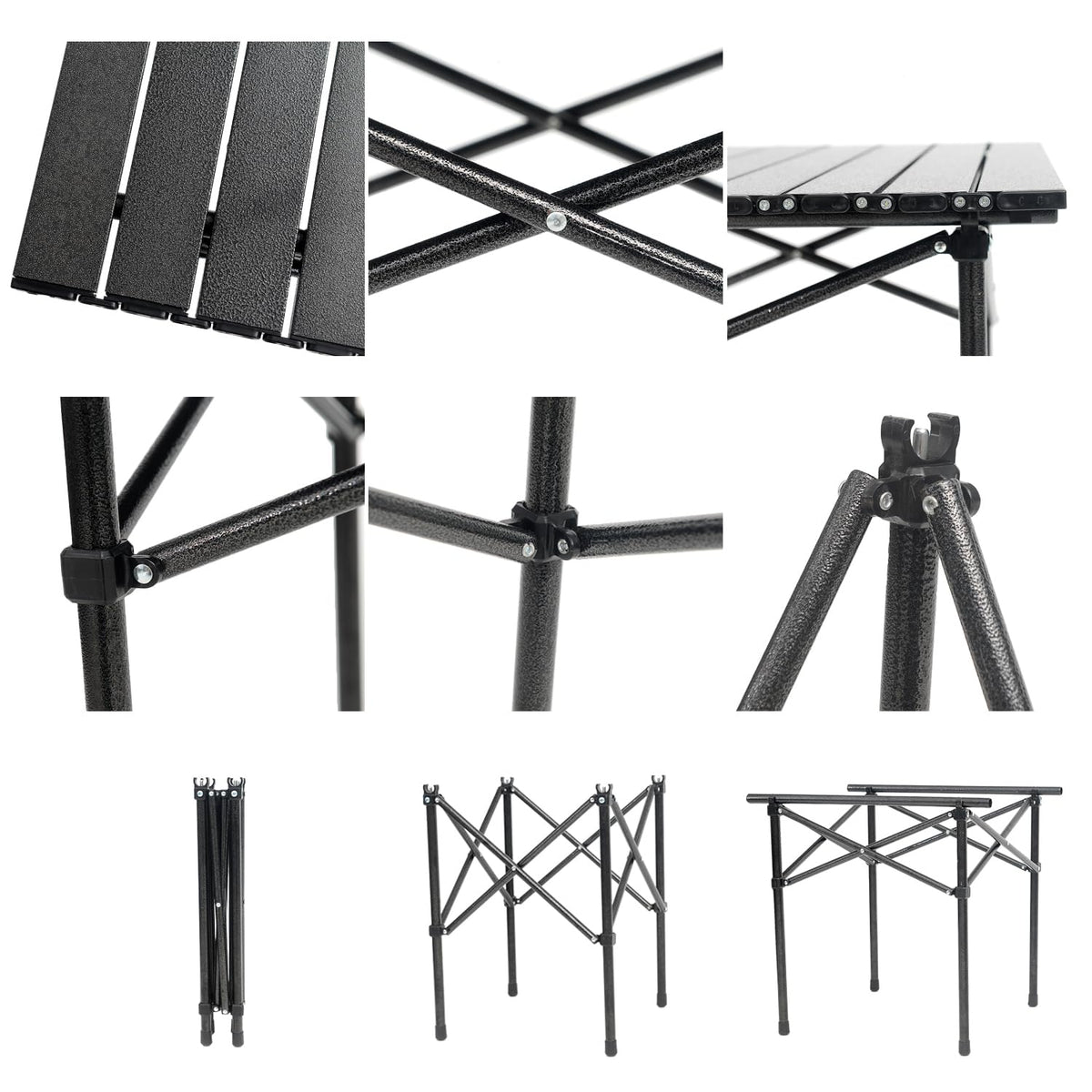 Portable Aluminum Folding Camping Table with Carry Bag V490000