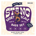 Black Nylon Tape Short Scale Bass Guitar String 50-105 I371