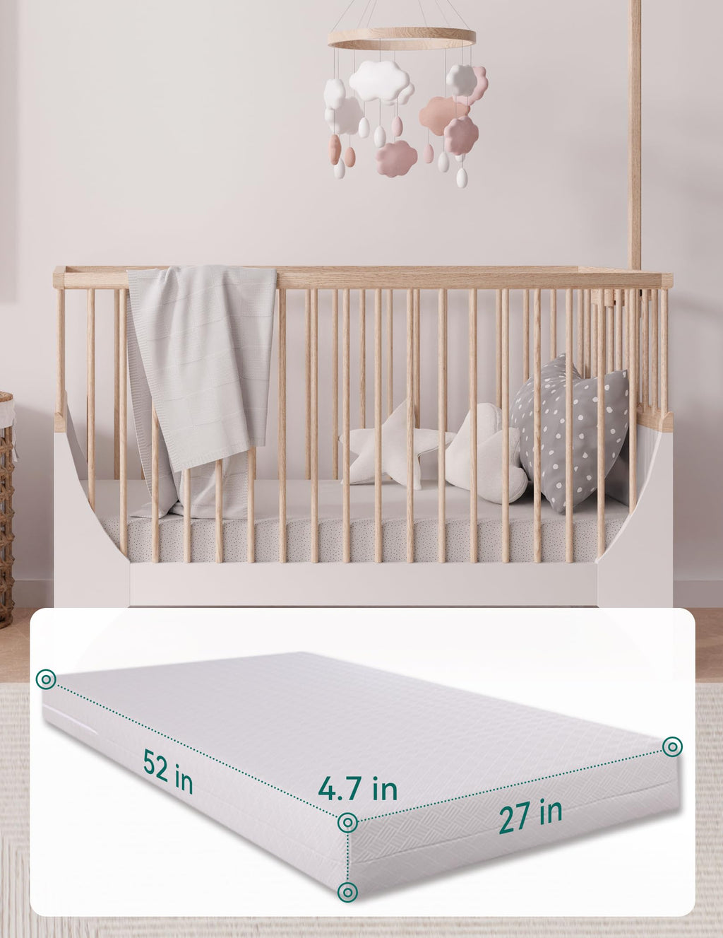 Memory Foam Crib Mattress E73400