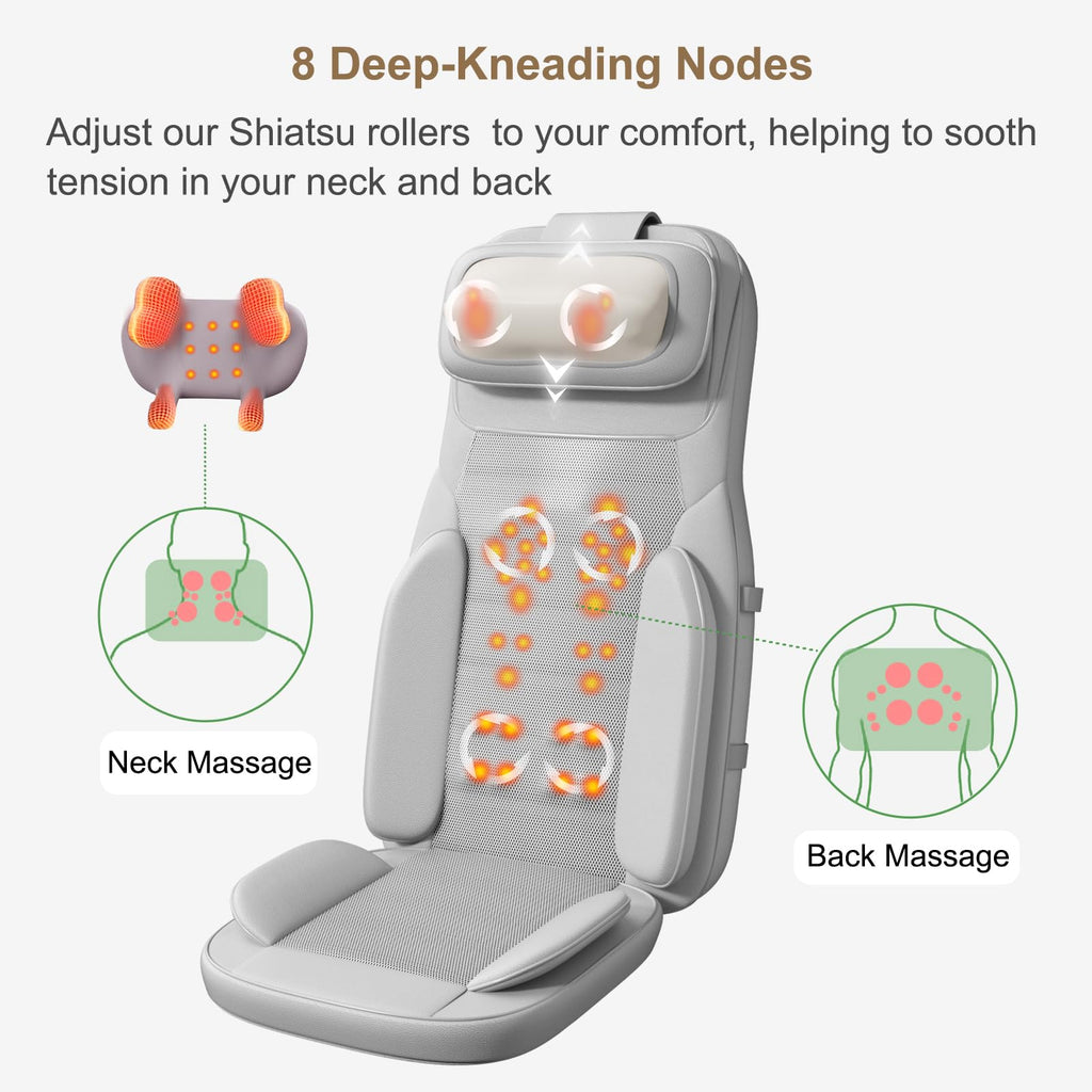 Shiatsu Neck and Back Massage Cushion with Heat F134703