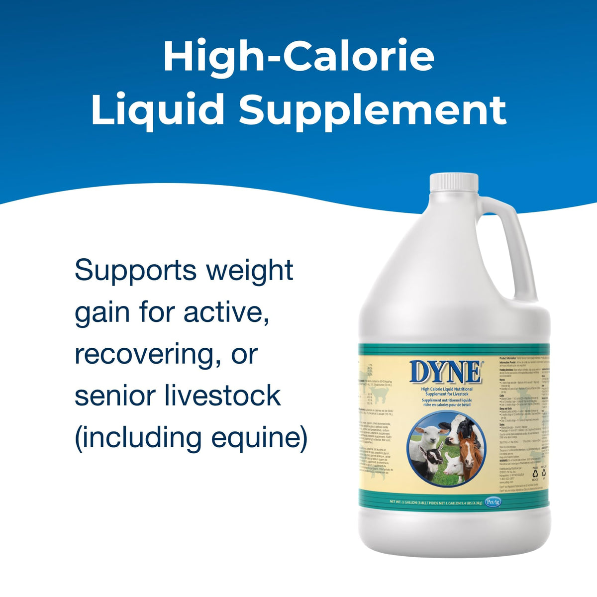 High Calorie Liquid Nutritional Supplement for Livestock 1 Gallon X400