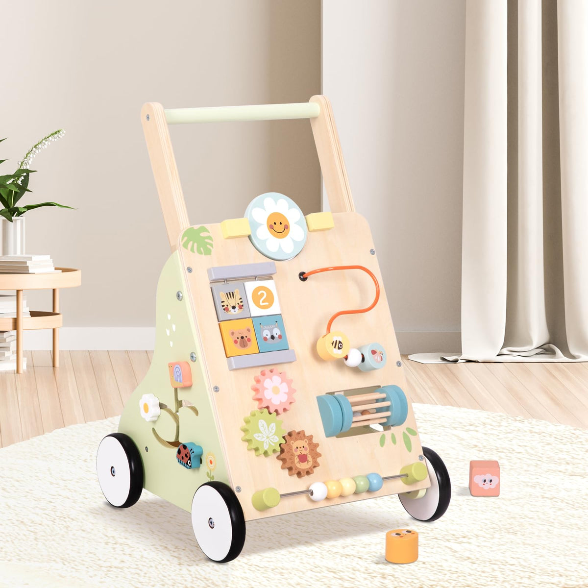 Wooden Baby Walker with Wheels G204