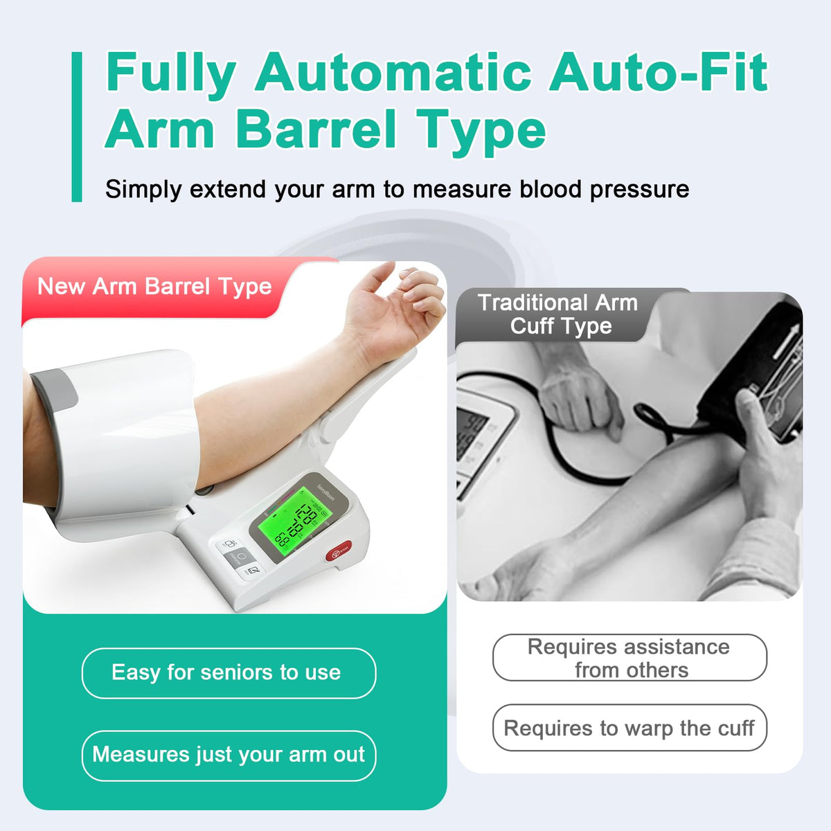 Upper Arm Blood Pressure Monitor XL Cuff L28228