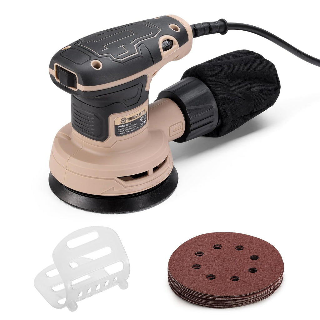5-Inch Variable Speed Random Orbital Sander with Dust Bag E551313
