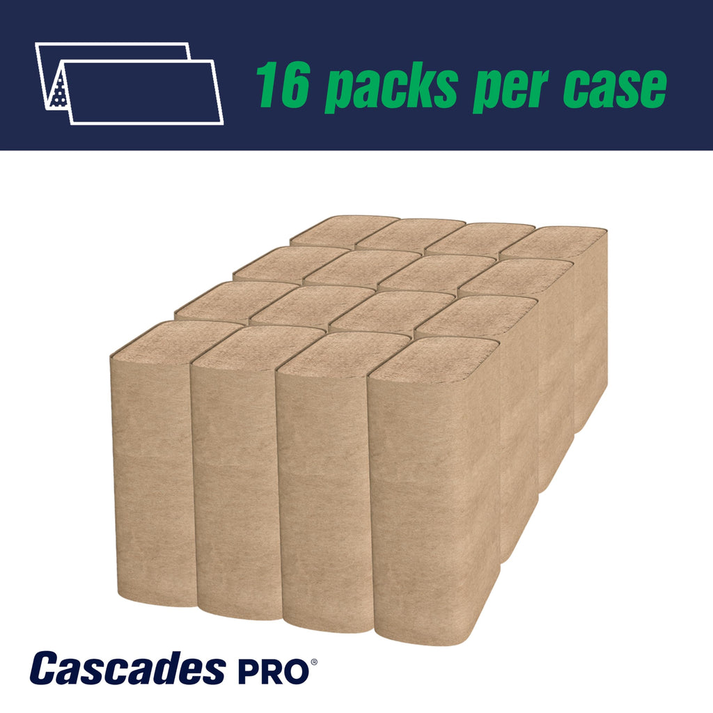 Multifold Paper Towels 250 Sheets 16 Packs Natural Brown B18630