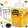 4.6 Gallon Glass Beverage Dispenser with Stand M62002