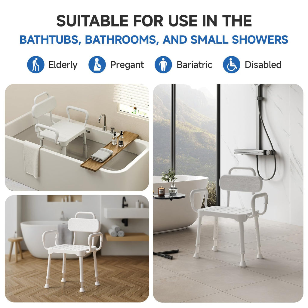 Shower Chair with Back & Arms D3475