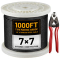 1/8" Stainless Steel Cable 1000FT T316 Wire Rope O94757