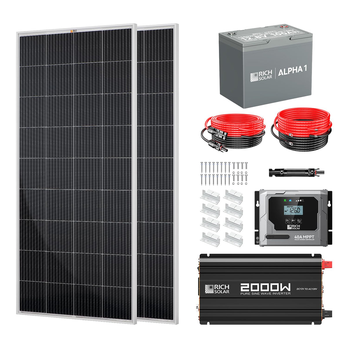 400 Watt Complete Solar Kit E536147