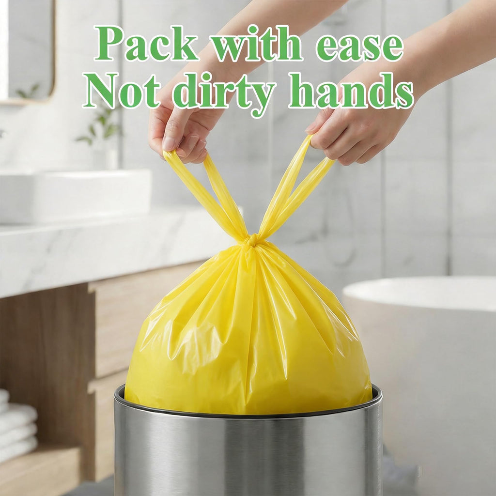 4 Gallon Biodegradable Trash Bags With Handles O801