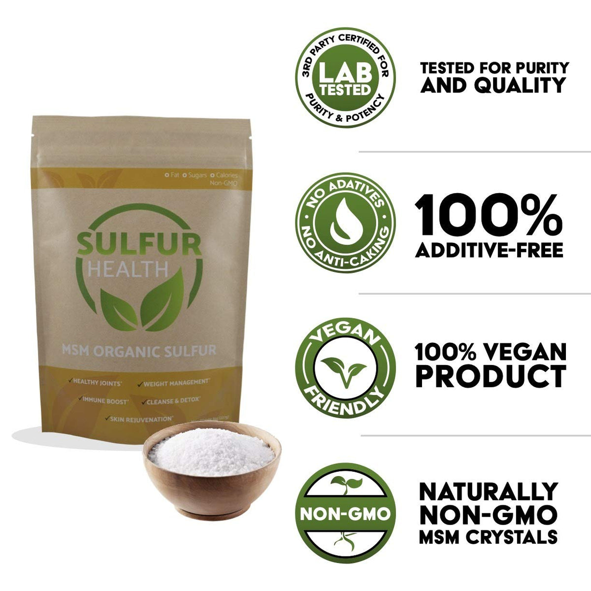 Organic Sulfur MSM Supplement 1 Pound C4242