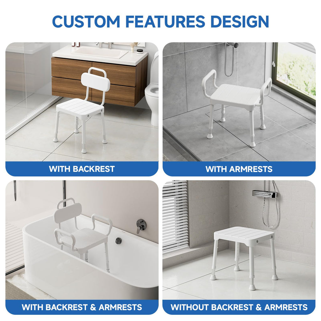 Shower Chair with Back & Arms D3475