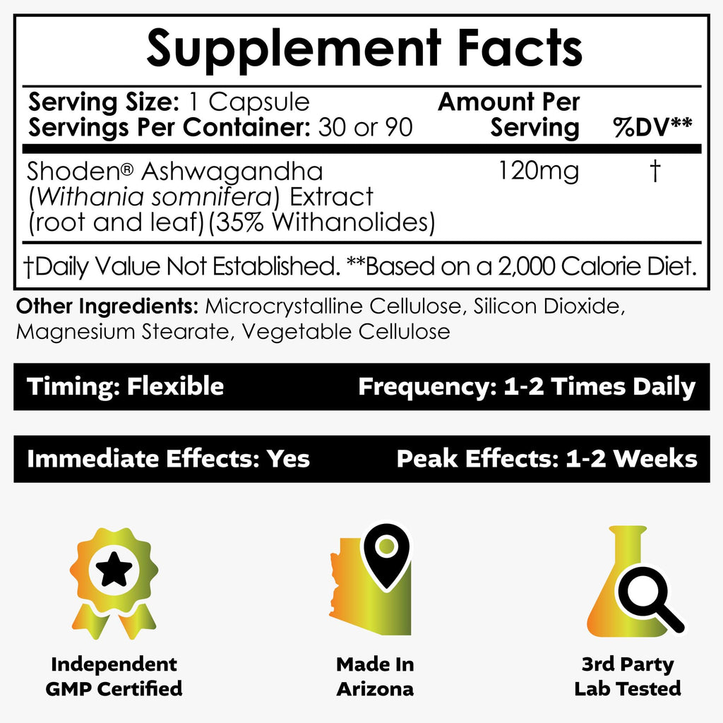 Ashwagandha Extract Capsules 120mg 30 Count R911846