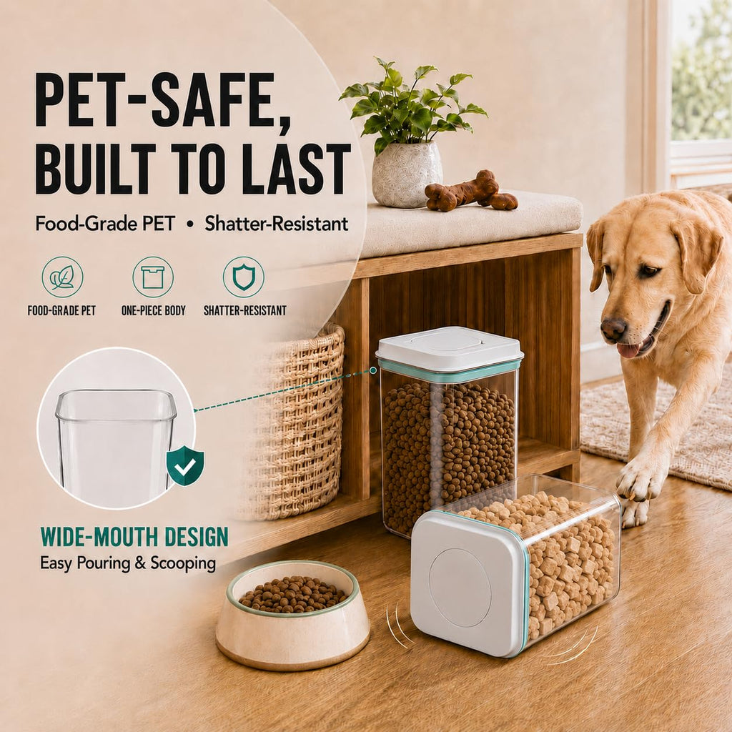Airtight Dog Food Storage Container with Scoop W8078