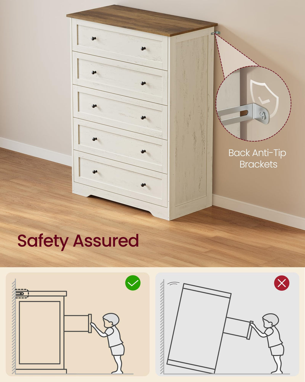 5 Drawer Dresser D8617