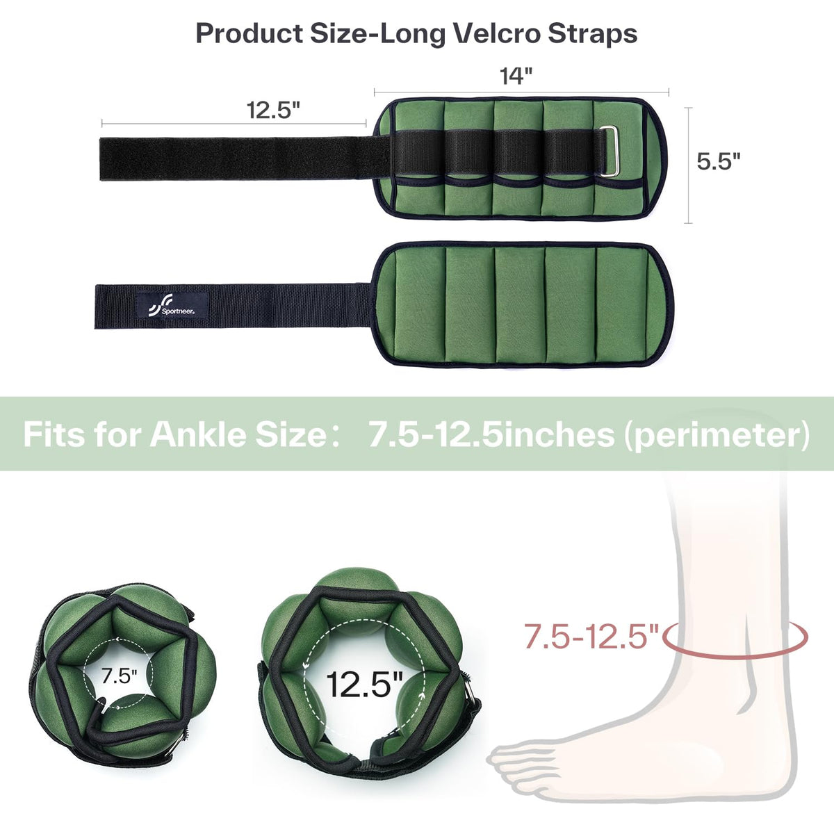 Adjustable Ankle Weights with Dumbbells W3159