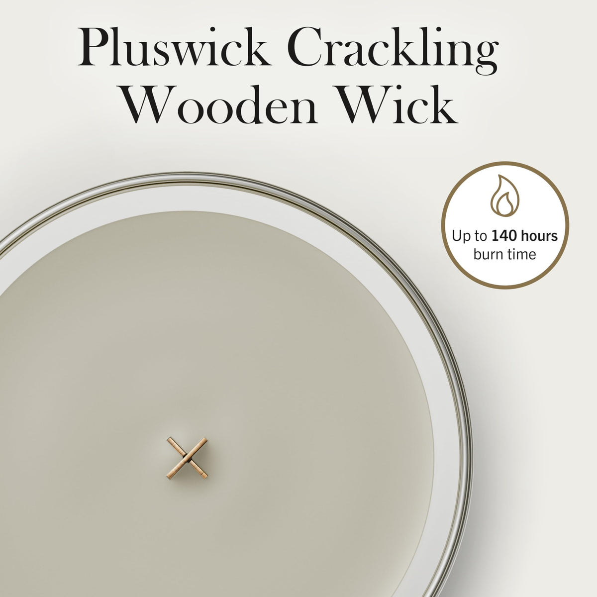 Large Scented Candle with Crackling Wick J72287