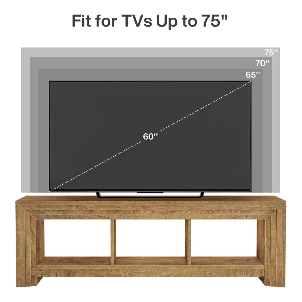 63" Wood TV Stand F3447