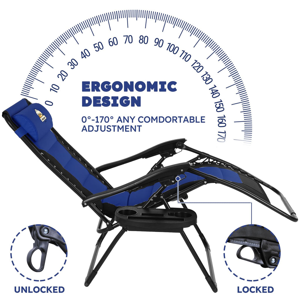 Oversized Zero Gravity Chairs Set of 2 I2011