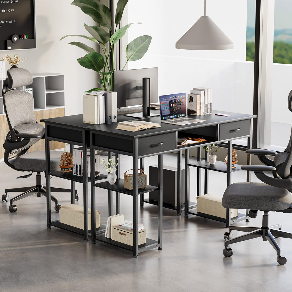 48-Inch Computer Desk with Drawers and Hook X2344