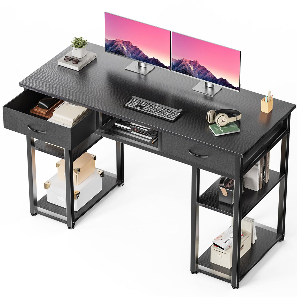 48-Inch Computer Desk with Drawers and Hook X2344