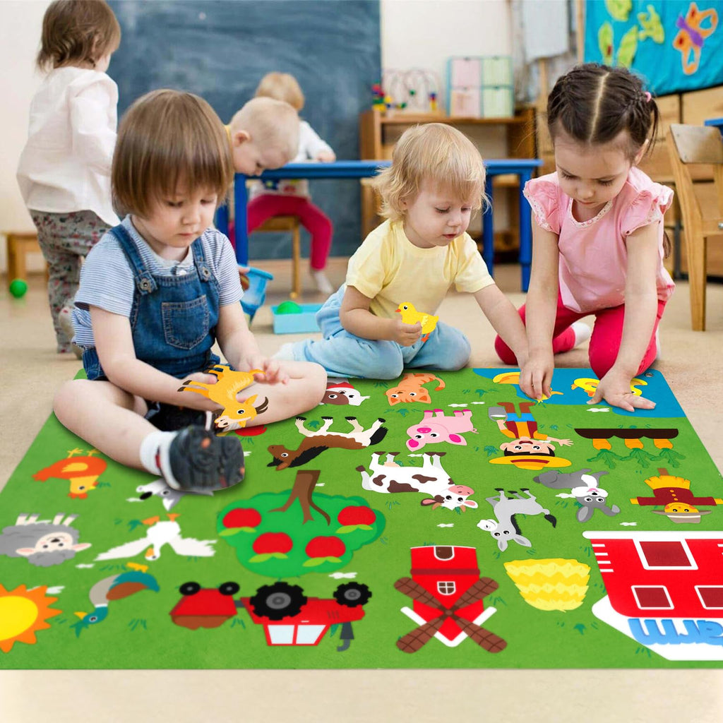 Farm Animals Felt Board Set 38Pcs G4435