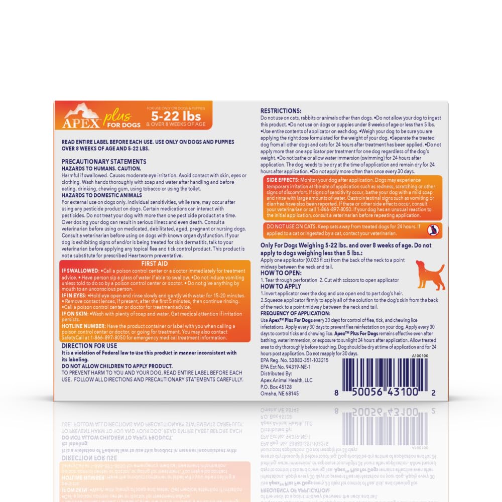 Flea & Tick Prevention for Small Dogs 3-Month Supply X46065