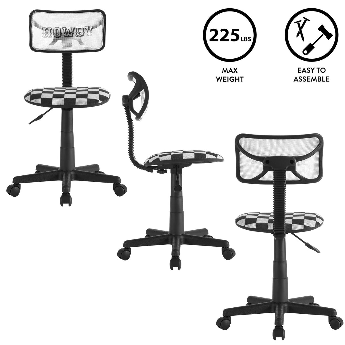 Swivel Desk Chair with Mesh Back and Cushioned Seat Z379