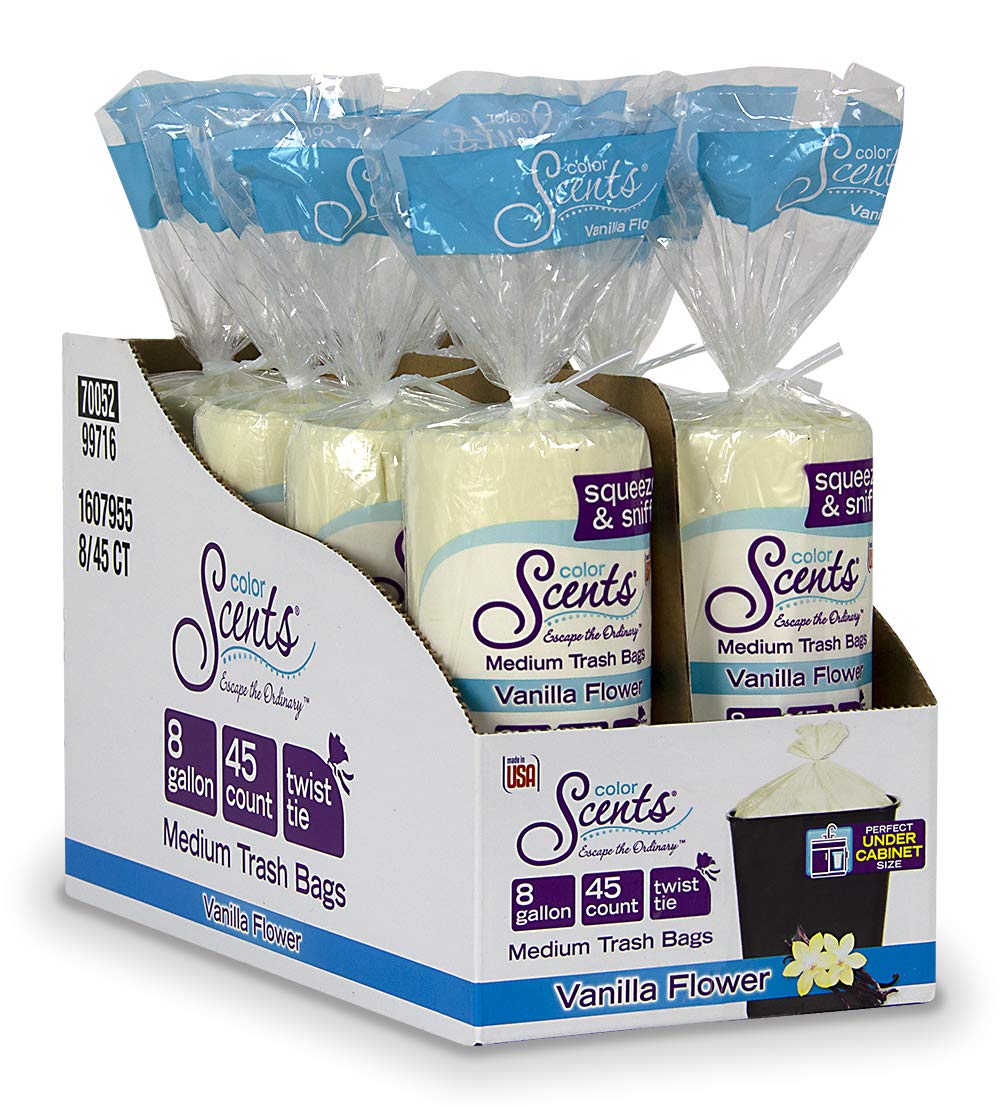 8 Gallon Twist Tie Trash Bags, 360 Total Bags H16306
