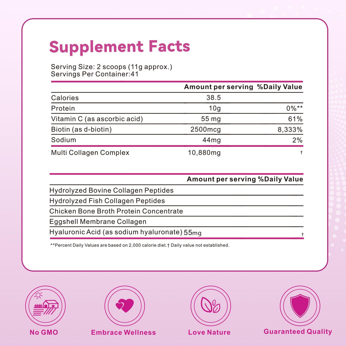 Unflavored Multi Collagen Peptides Powder 1lb K796