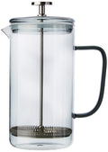 8 Cup Smoky Grey Borosilicate Glass French Press Coffee Maker T14086