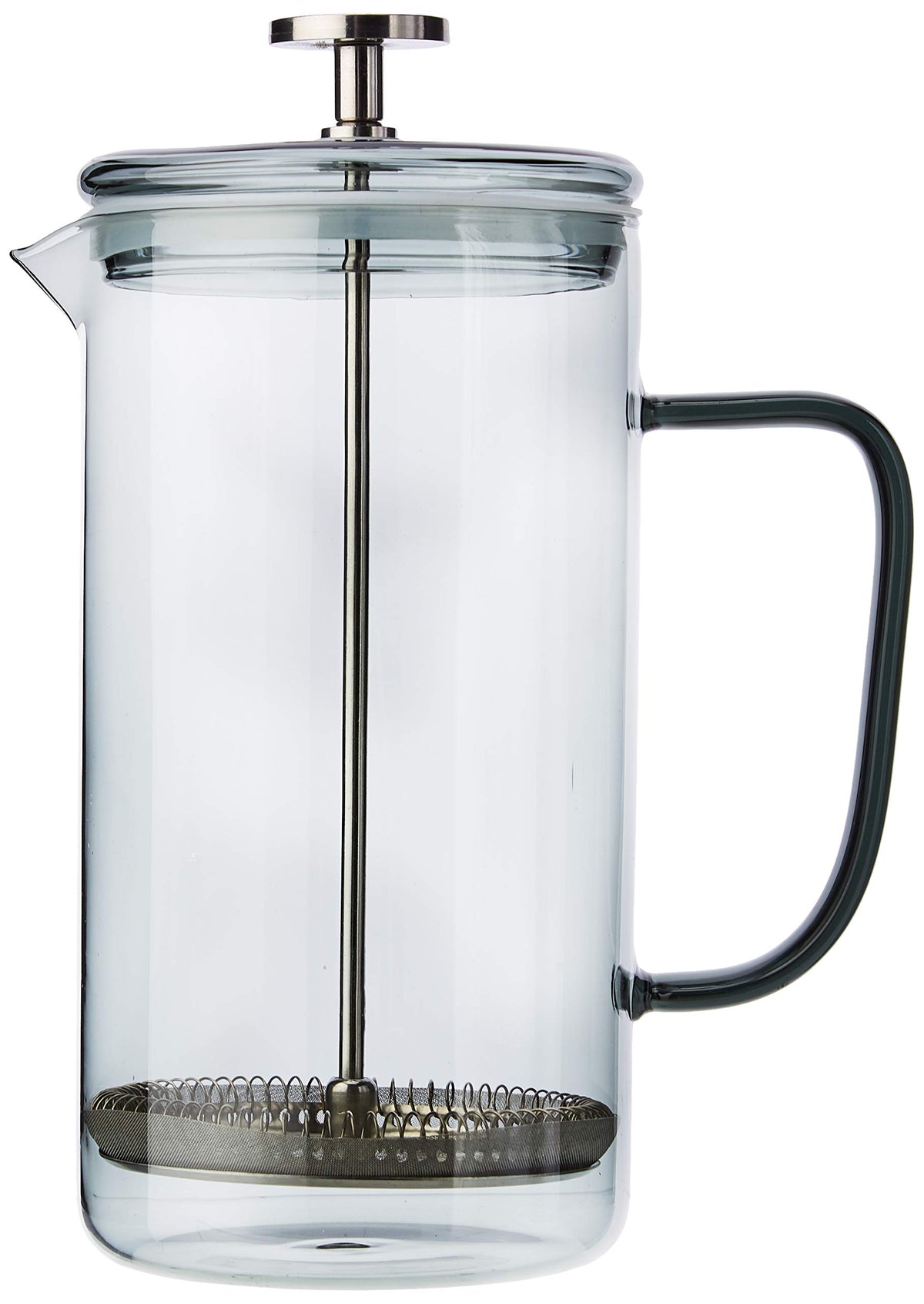 8 Cup Smoky Grey Borosilicate Glass French Press Coffee Maker T14086