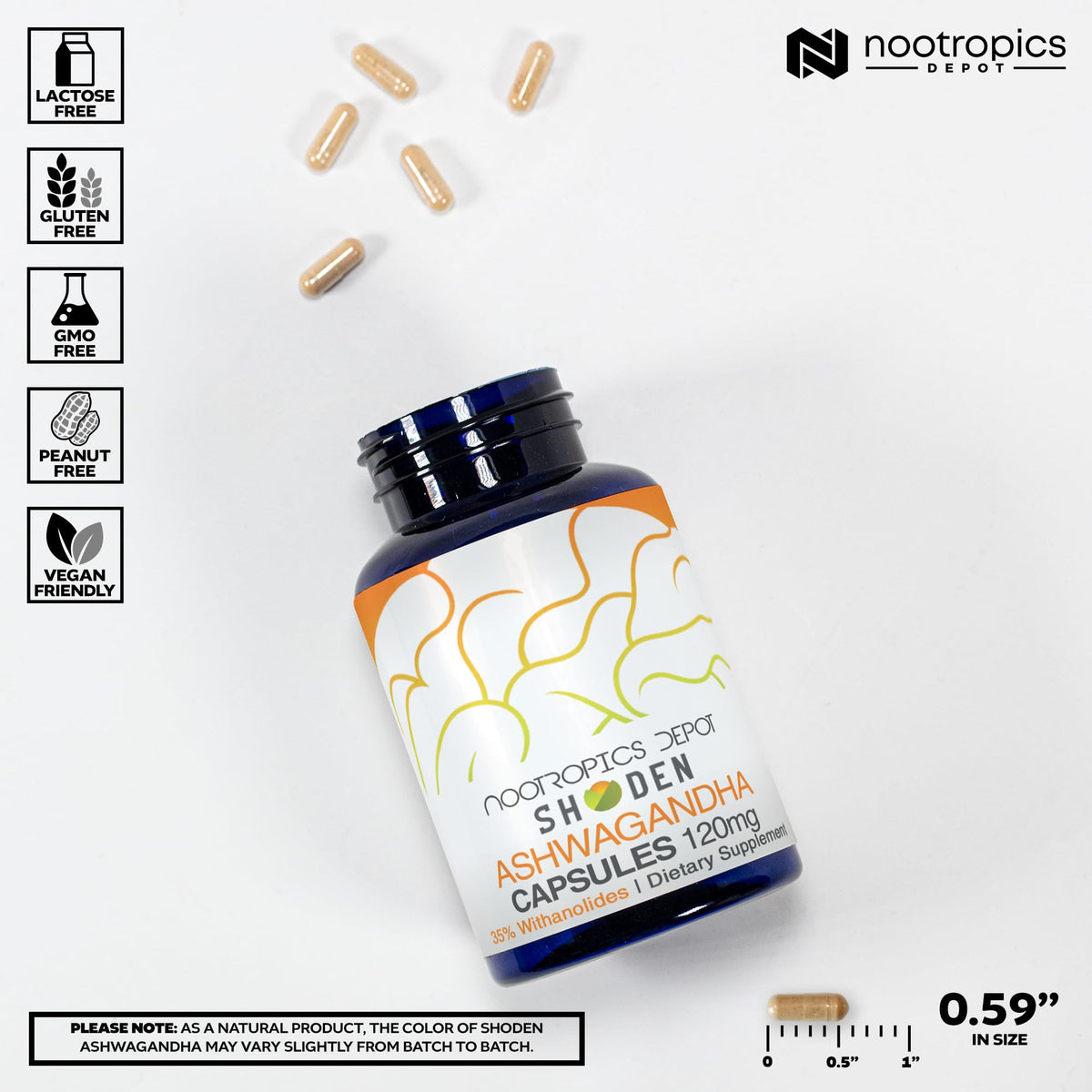 Ashwagandha Extract Capsules 120mg 30 Count R911846