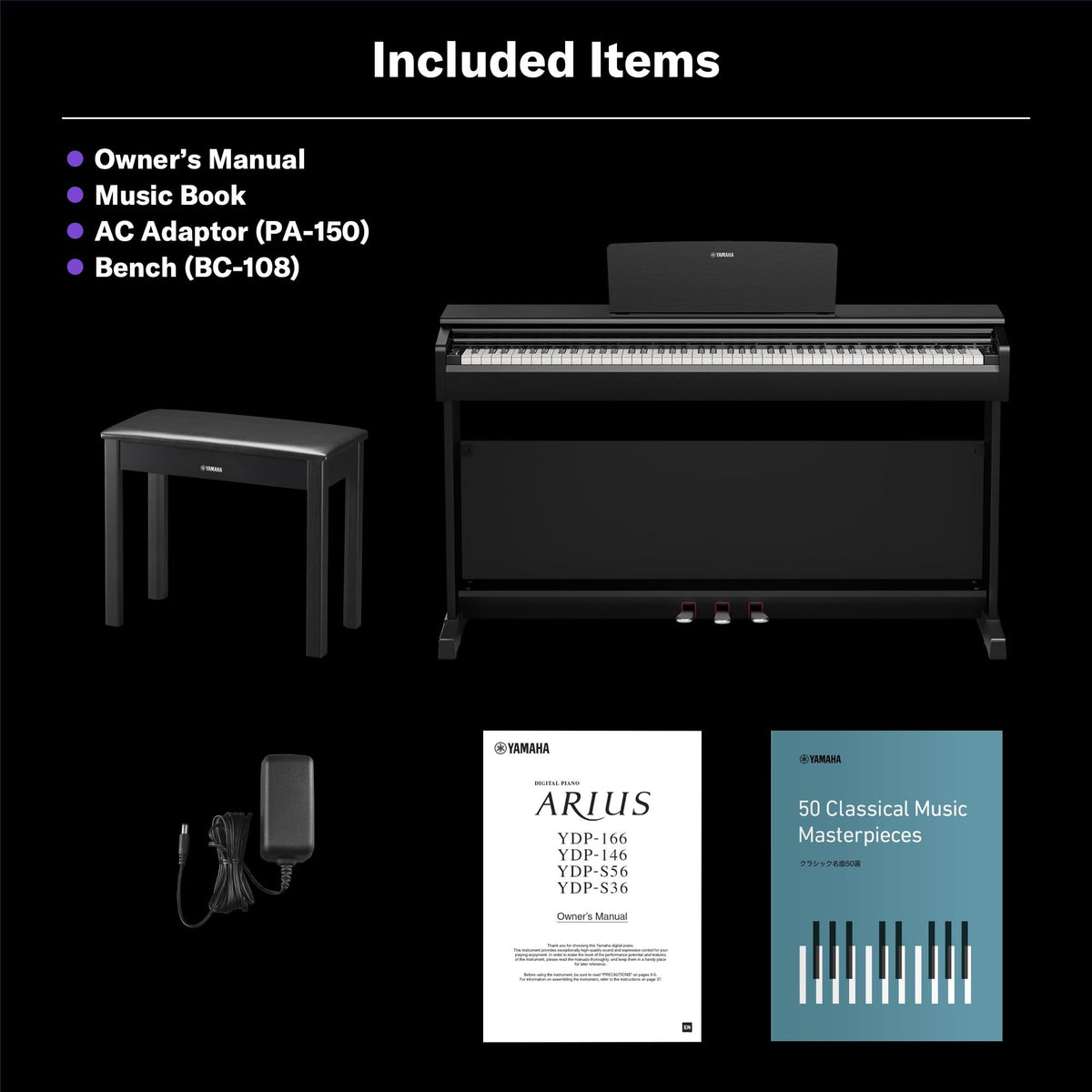 88-Key Weighted Digital Piano Keyboard with Bench B811740