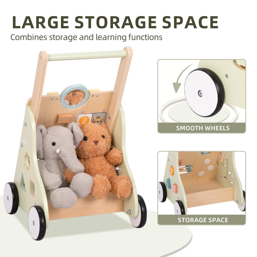 Wooden Baby Walker with Wheels G204