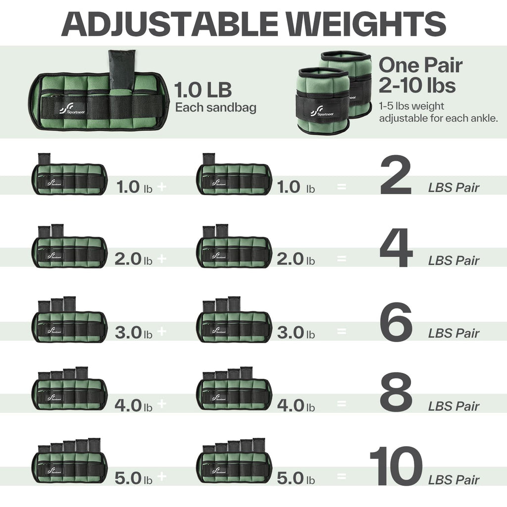 Adjustable Ankle Weights with Dumbbells W3159