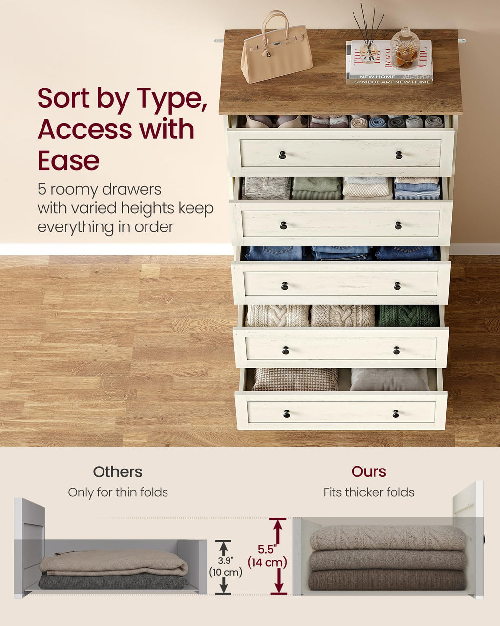 5 Drawer Dresser D8617