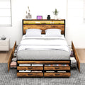 Queen Bed Frame with 8 Storage Drawers N32053