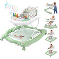 Foldable Baby Walker with Wheels, Music and Lights (Green) C13998