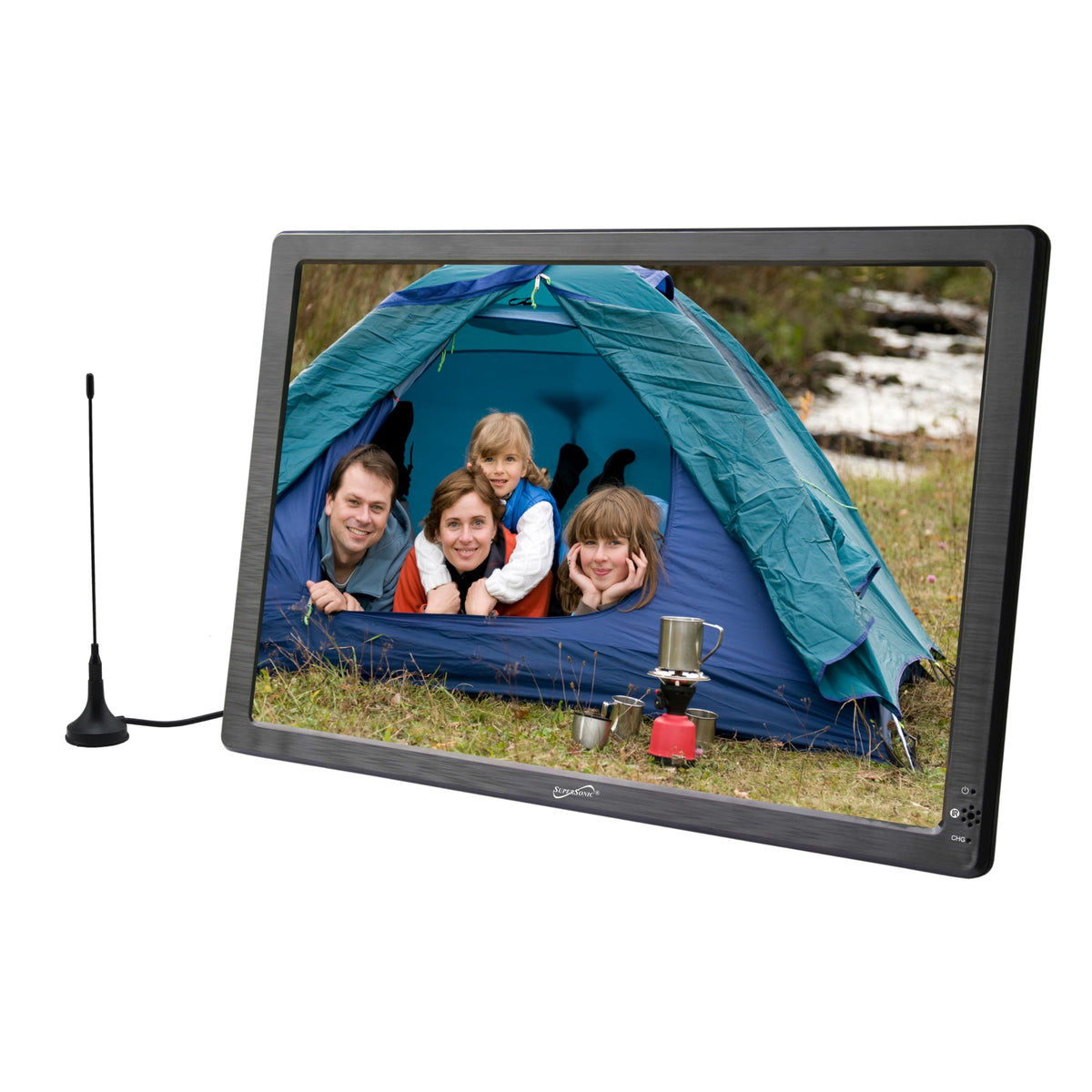 12-inch Portable LED TV with Rechargeable Battery and Remote Control H52052