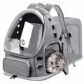 Breathable Cat Bubble Backpack Large Space Pet Carrier Backpack Expandable for Kitty Dog, Foldable Airline Approved Cat Backpack, Transparent PetTravel Backpack Up to 20 lbs (Green) (Grey) G951985