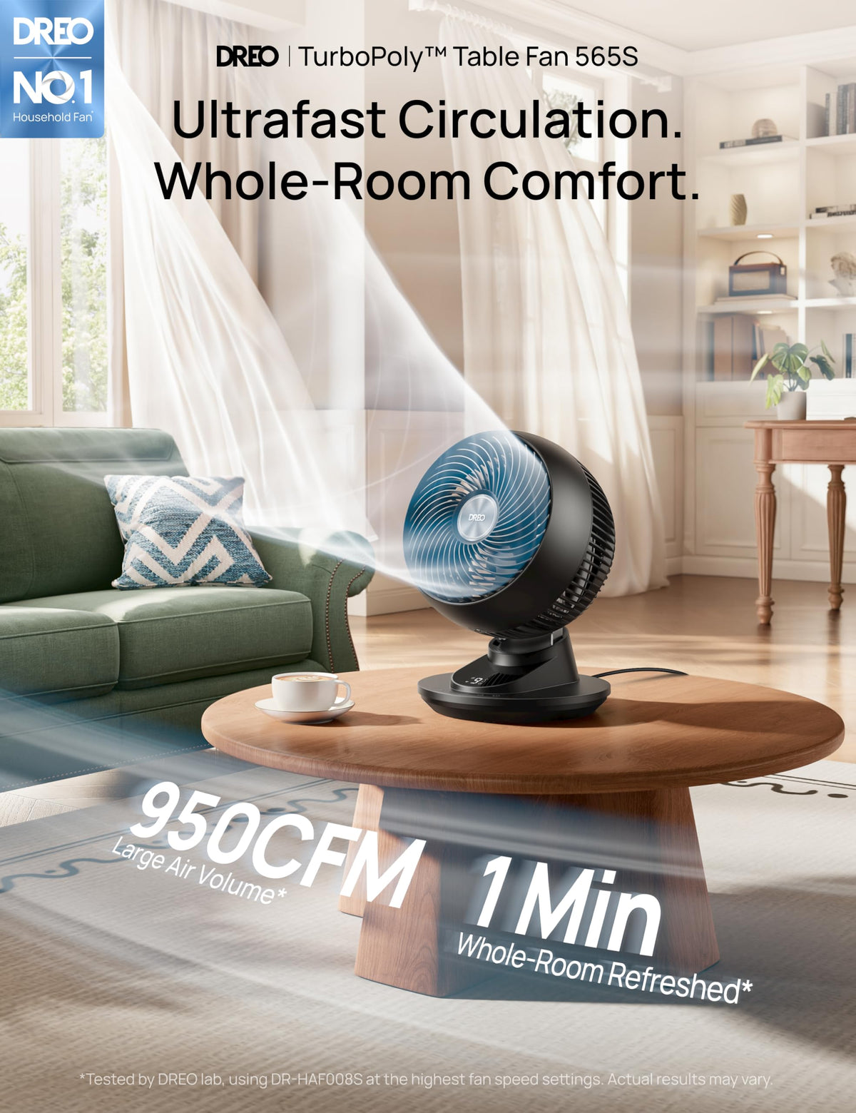 12 Inches 90° Oscillating Smart Desk Fan M417