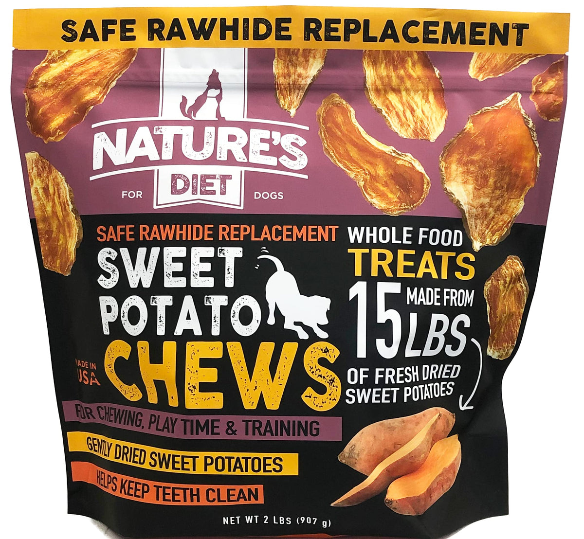 Sweet Potato Chews XL 2lb Bag Dog Treat Y599824