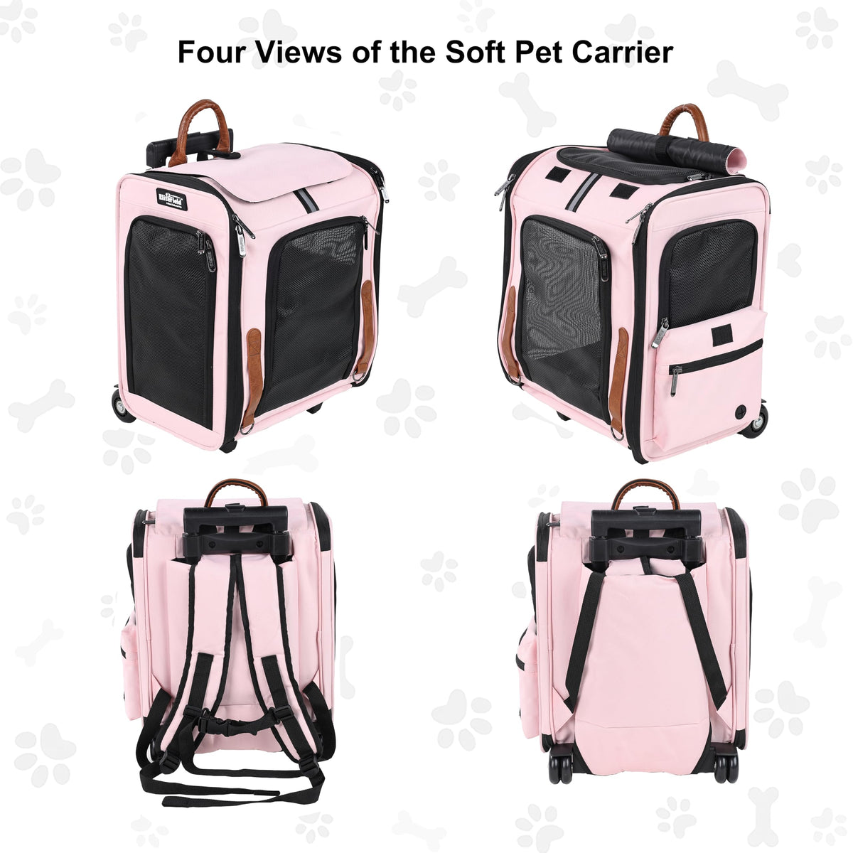 Rolling Dog & Cat Carrier P53230
