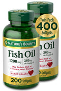 Fish Oil 1200mg 200 Softgels Pack of 2 D65375