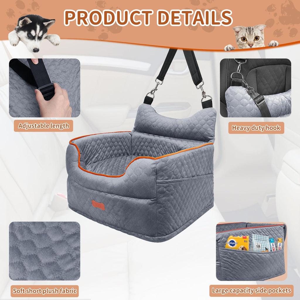 Dog Car Seat with Memory Foam Cushion Y674