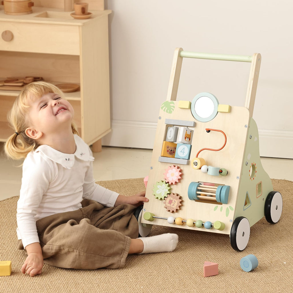 Wooden Baby Walker with Wheels G204